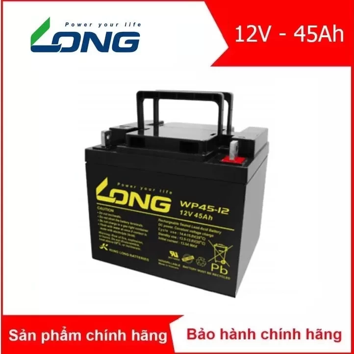 Ắc quy kín khí Long 12V-45Ah (WP45-12)