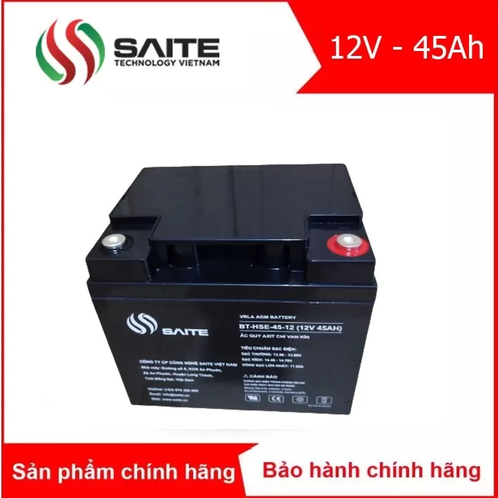 Bình ắc quy kín khí SAITE 12V - 45Ah (BT-HSE-45-12)
