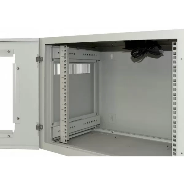 Tủ rack treo tường 9U C-CLASS Amtec AMW09 cửa mica trắng