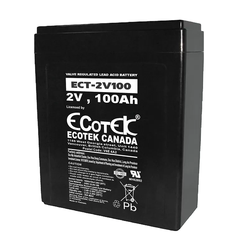 Ắc quy ECOTEK ECT-2V100 2V-100AH giá tốt