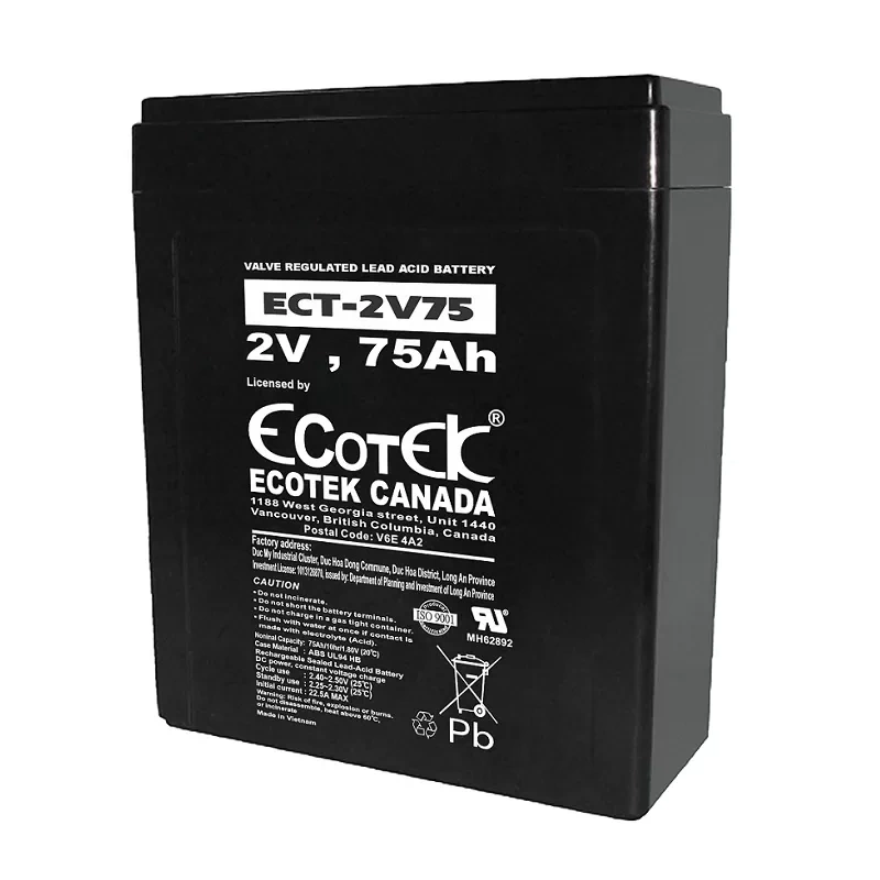 Ắc quy ECOTEK ECT-2V75 2V-75AH