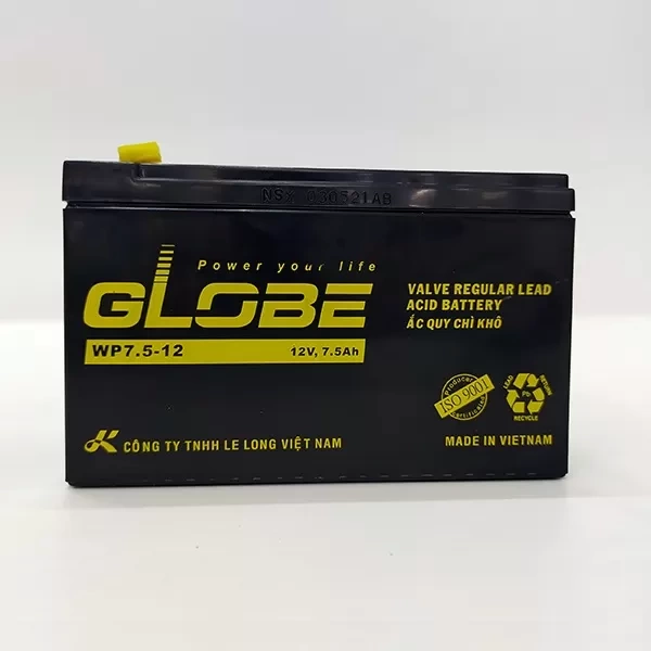Ắc quy kín khí Globe 12V-7.5Ah (WP7.5-12)