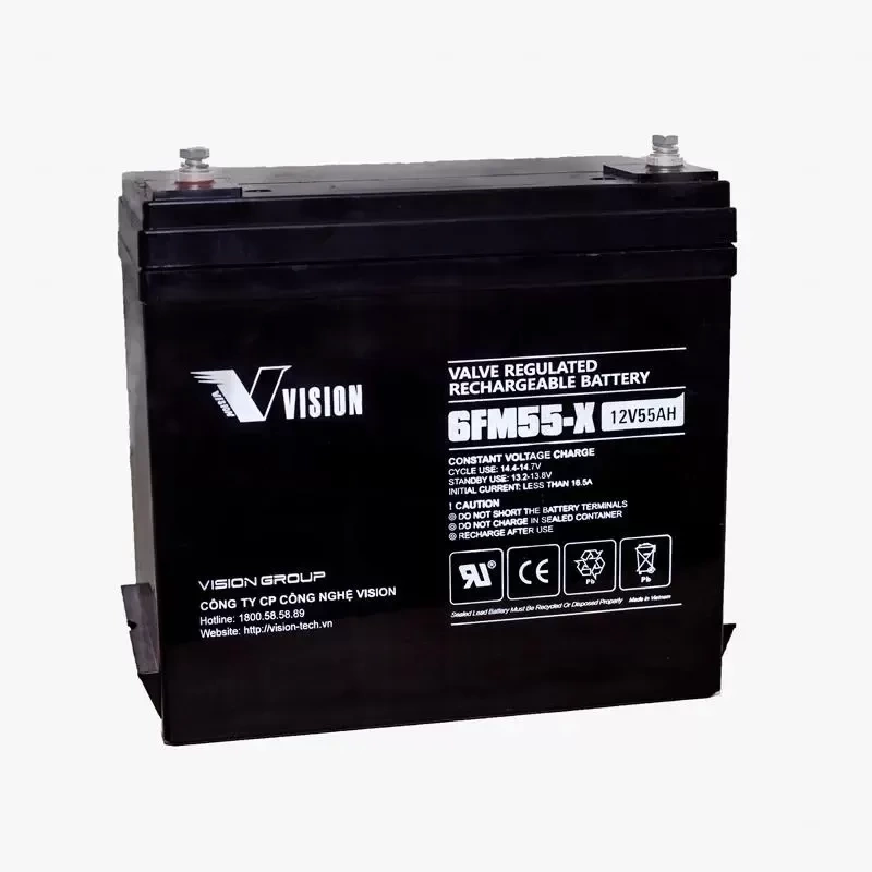 Ắc quy VISION 6FM55-X 12V-55Ah