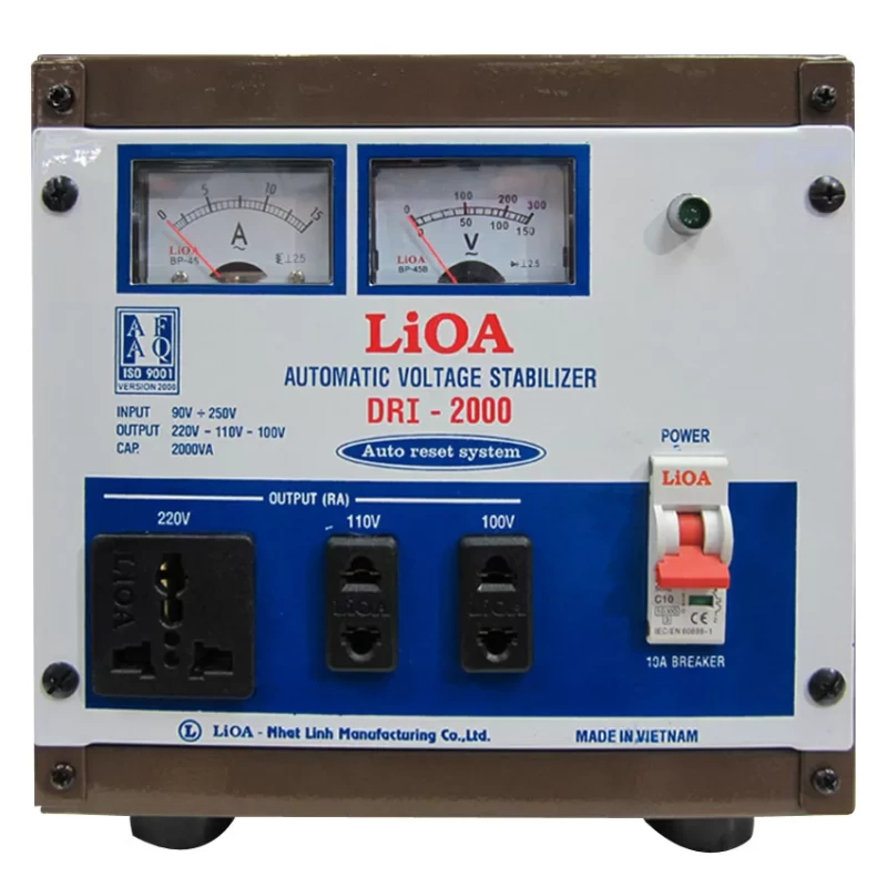 Ổn áp LIOA DRI-2000 2KVA hàng chính hãng