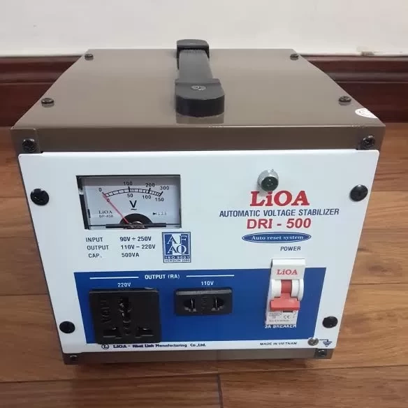 Ổn áp LIOA DRI-500 500VA xuất xứ Việt Nam