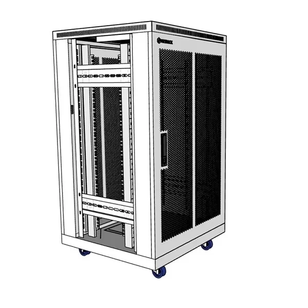 Tủ rack 19 inch 20U UNR-20UDCL cửa lưới