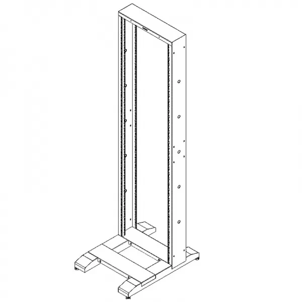 Tủ rack 27U VIETRACK 2 Post Open Rack VRO27G200