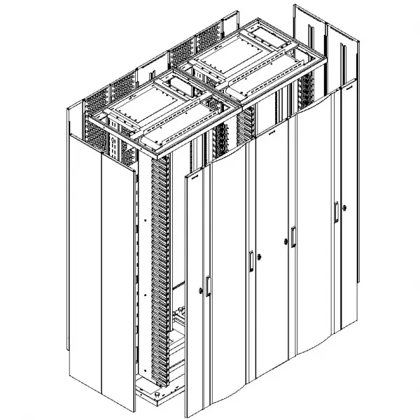 Tủ Rack 42U Vietrack HDX Cabling Rack VRX42 (dòng tủ đôi)