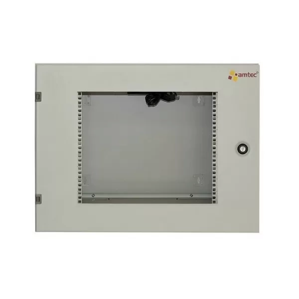 Tủ rack treo tường 15U C-CLASS Amtec AMW15 cửa mica trắng