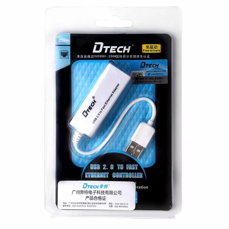 Cáp chuyển đổi USB 2.0 sang RJ45 DT-5036A