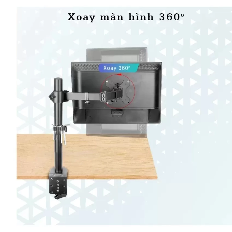Giá treo một màn hình kẹp bàn Ergotek EZ1 17 - 30 inch