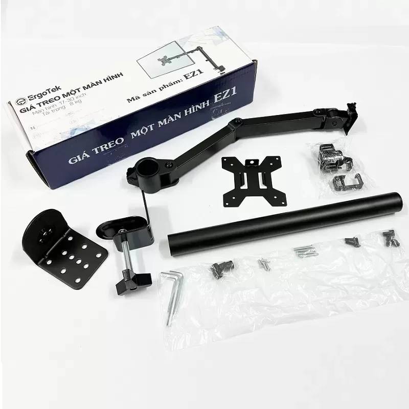 Giá treo một màn hình kẹp bàn Ergotek EZ1 17 - 30 inch