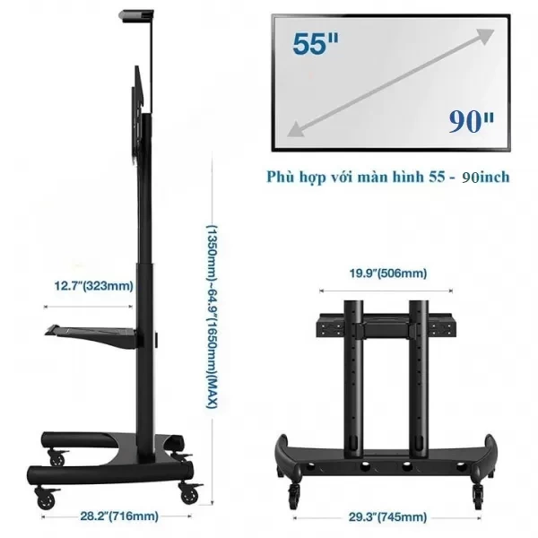 Giá Treo Tivi Di Động NB AVA1800-70-1P 55 - 90 Inch