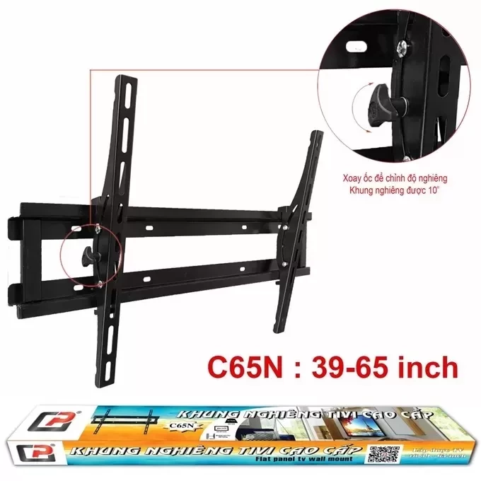 Giá treo tivi nghiêng gật gù C65N 39 - 65 inch