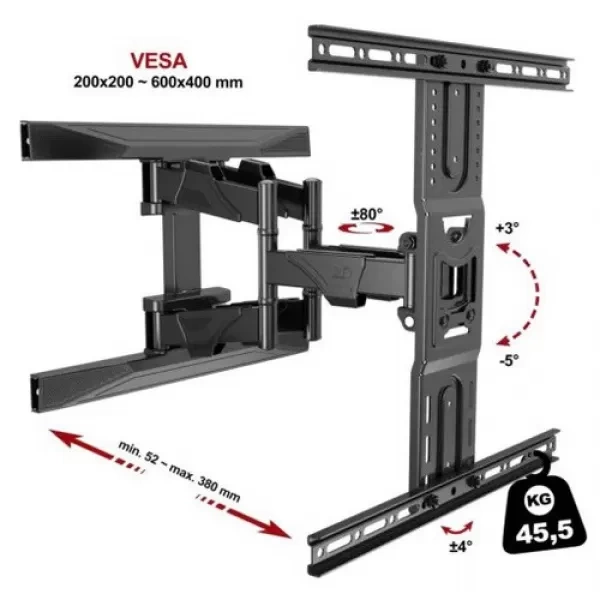 Giá Treo Tivi Xoay Góc Đa Đăng NB P6 45 - 80 Inch