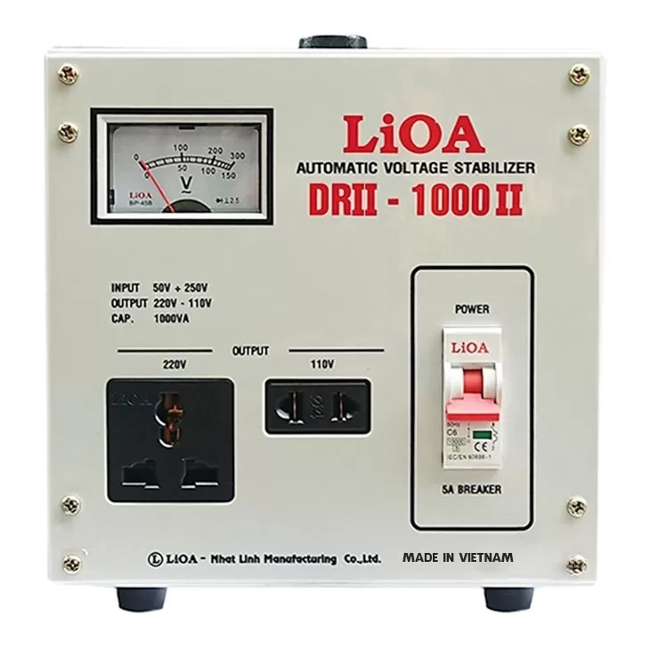 Ổn áp LIOA DRII-1000II 1KVA Bảo hành 3 năm