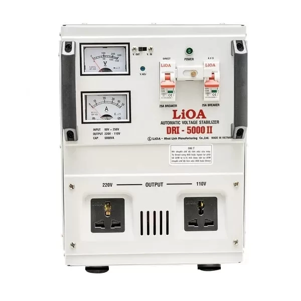 Ổn áp LIOA DRI-5000II 5KVA 1 pha hàng mới 100%