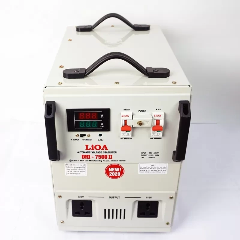 Ổn áp LIOA DRI-7500II 5KVA 1 pha hàng mới 100%