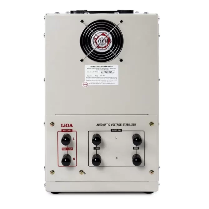 Chi tiết mặt sau của Ổn áp LIOA SH-20000II 20KVA dòng 1 pha