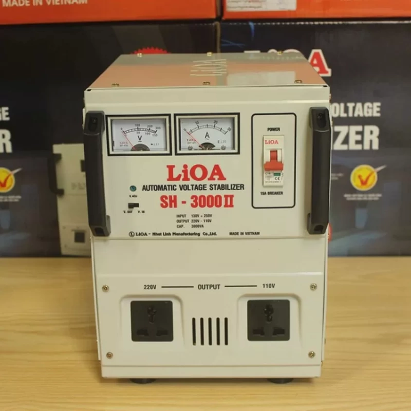 Hình ảnh thực tế của Ổn áp LIOA SH-3000II 3KVA dòng 1 pha