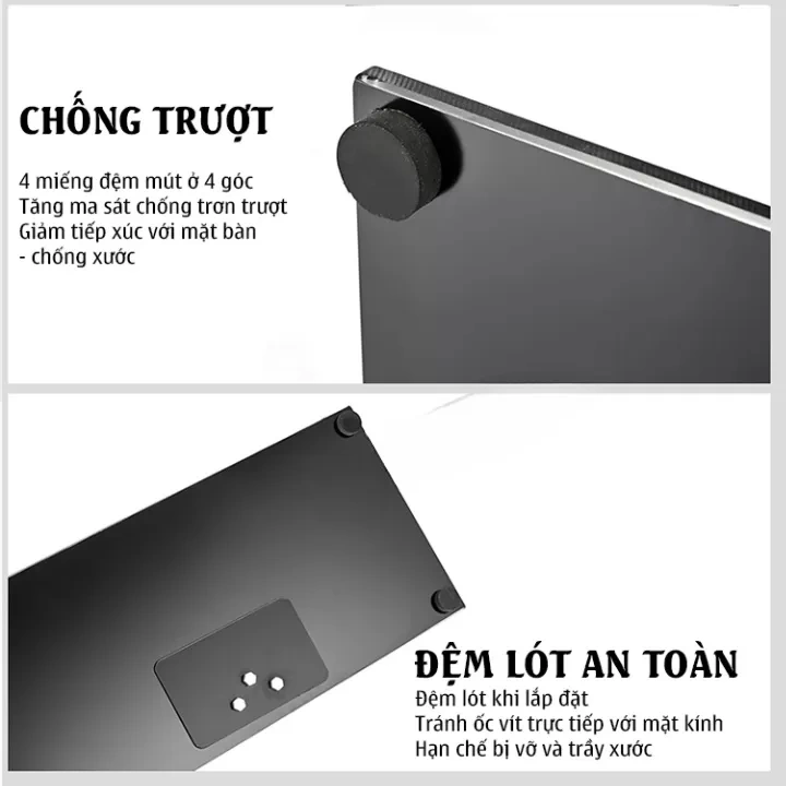 Chân Đế Tivi Đa Năng E607 - Mặt Kính Cường Lực cho tivi từ 40-65 inch